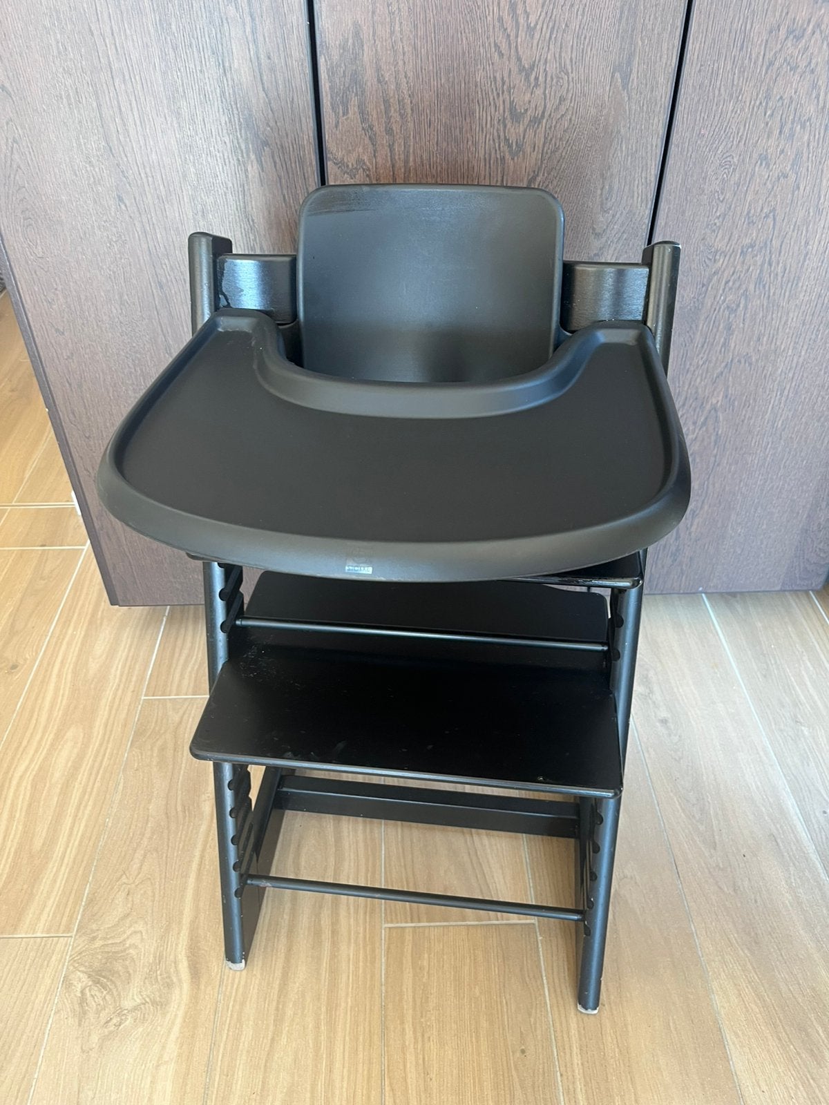 Stokke TrippTrapp zwart met accessoires, Enlèvement, Comme neuf