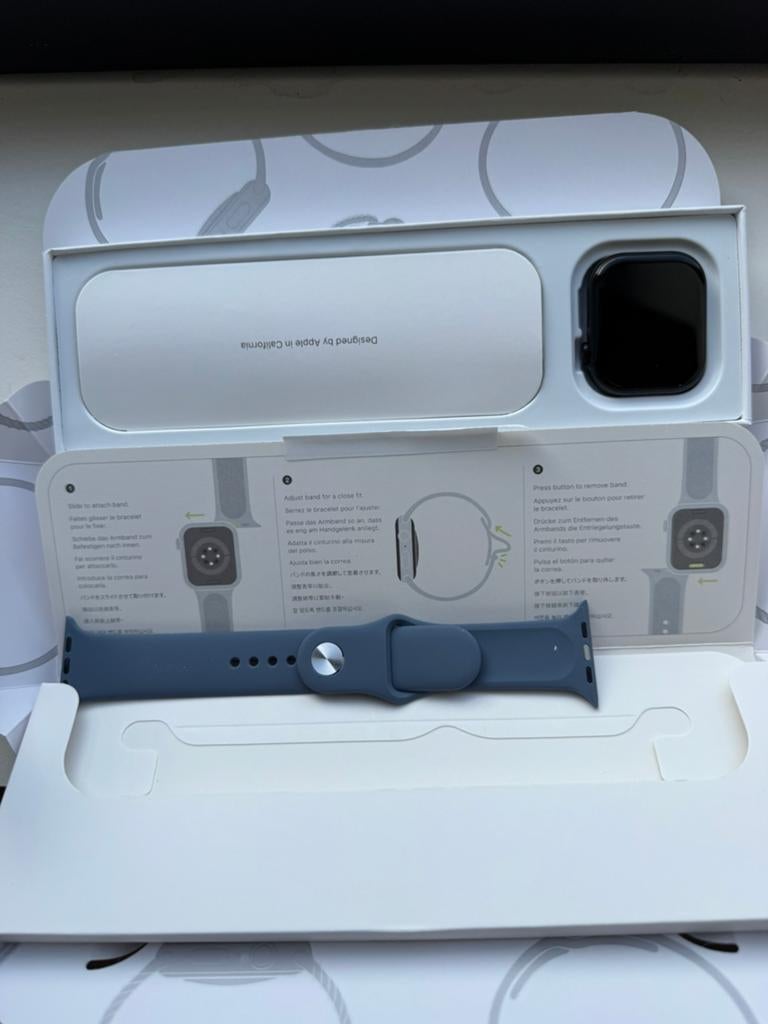 Apple watch series 11, Blauw, IOS, Ophalen of Verzenden, Zo goed als nieuw