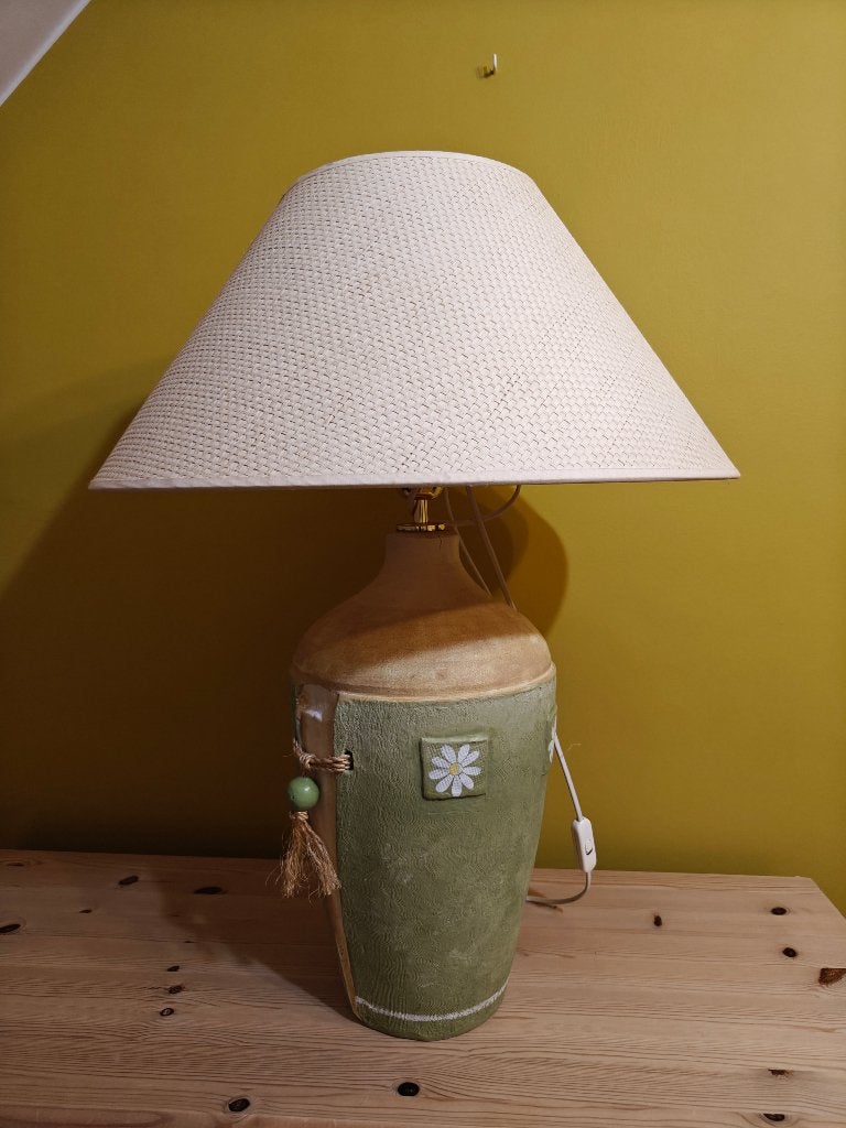 68 CM HOGE LAMP, Huis en Inrichting, Lampen | Lampenkappen, Ophalen, Gebruikt, Tafellamp, Beige