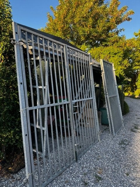 poort gegalvaniseerd, Tuin en Terras, Ophalen of Verzenden, Zo goed als nieuw, IJzer