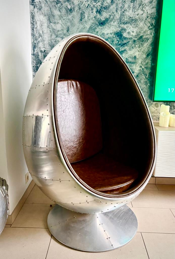 Fauteuil Aviator de luxe – Pièce design d’exception ️, Enlèvement, Neuf, Métal