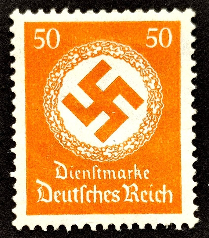 Deutsches Reich: 50Pf Dienstmarke 1934, Postzegels en Munten, Postzegels | Europa | Duitsland, Overige periodes, Ophalen of Verzenden