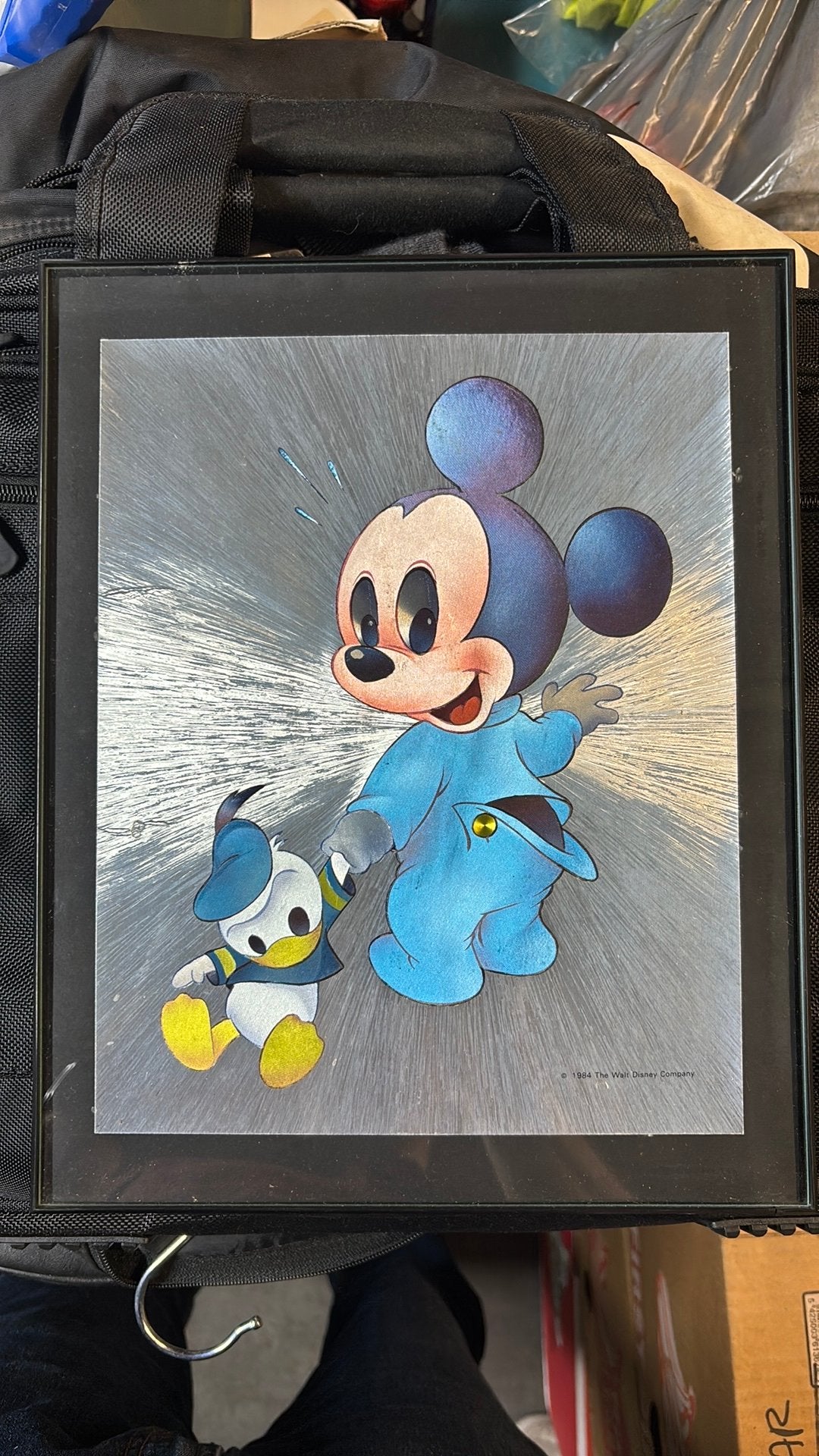 Disney 1984 - poster Mickey Mouse, Verzamelen, Ophalen, Mickey Mouse, Gebruikt, Plaatje of Poster