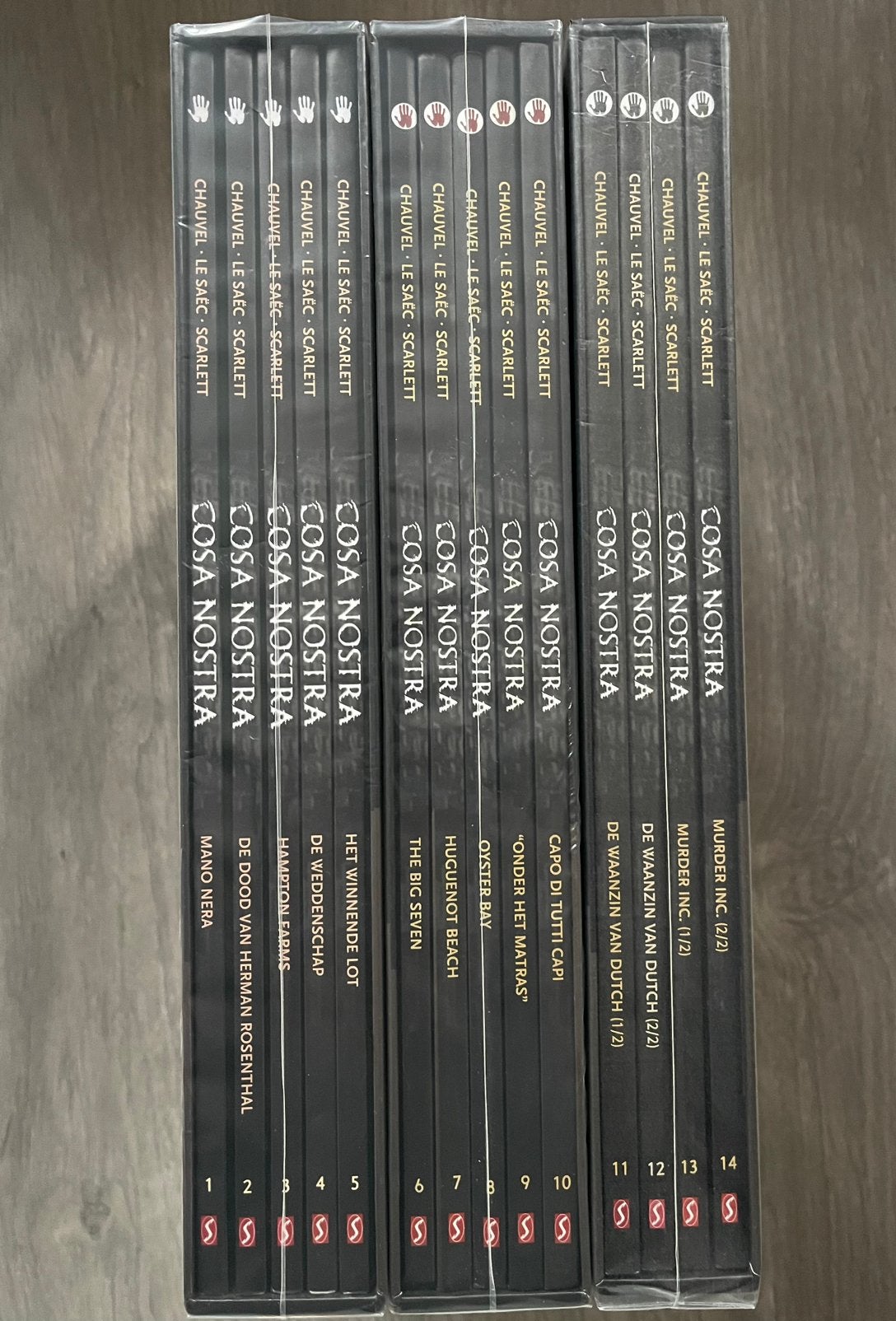 Cosa nostra compleet 14 delen Hc + 3 boxen + Libris, Complete serie of reeks, Ophalen of Verzenden, Nieuw