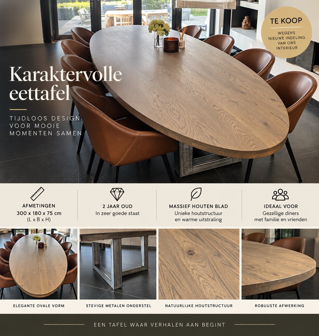 Eettafel, Enlèvement, Comme neuf