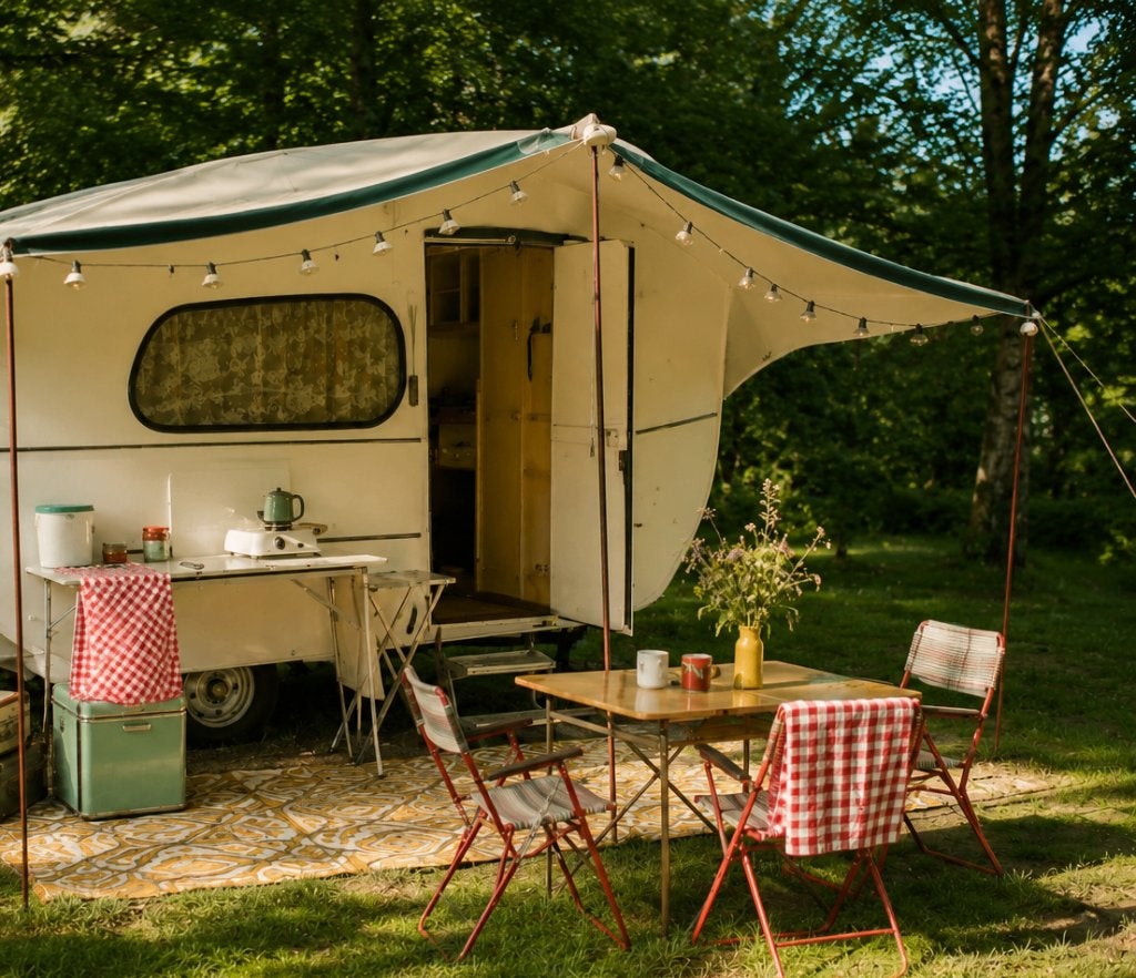 WA-WA Edelweiss 1968 – Zeldzame Belgische vintage caravan, Overige merken, Tot 4 meter, Tot en met 2, Omvormbare zithoek