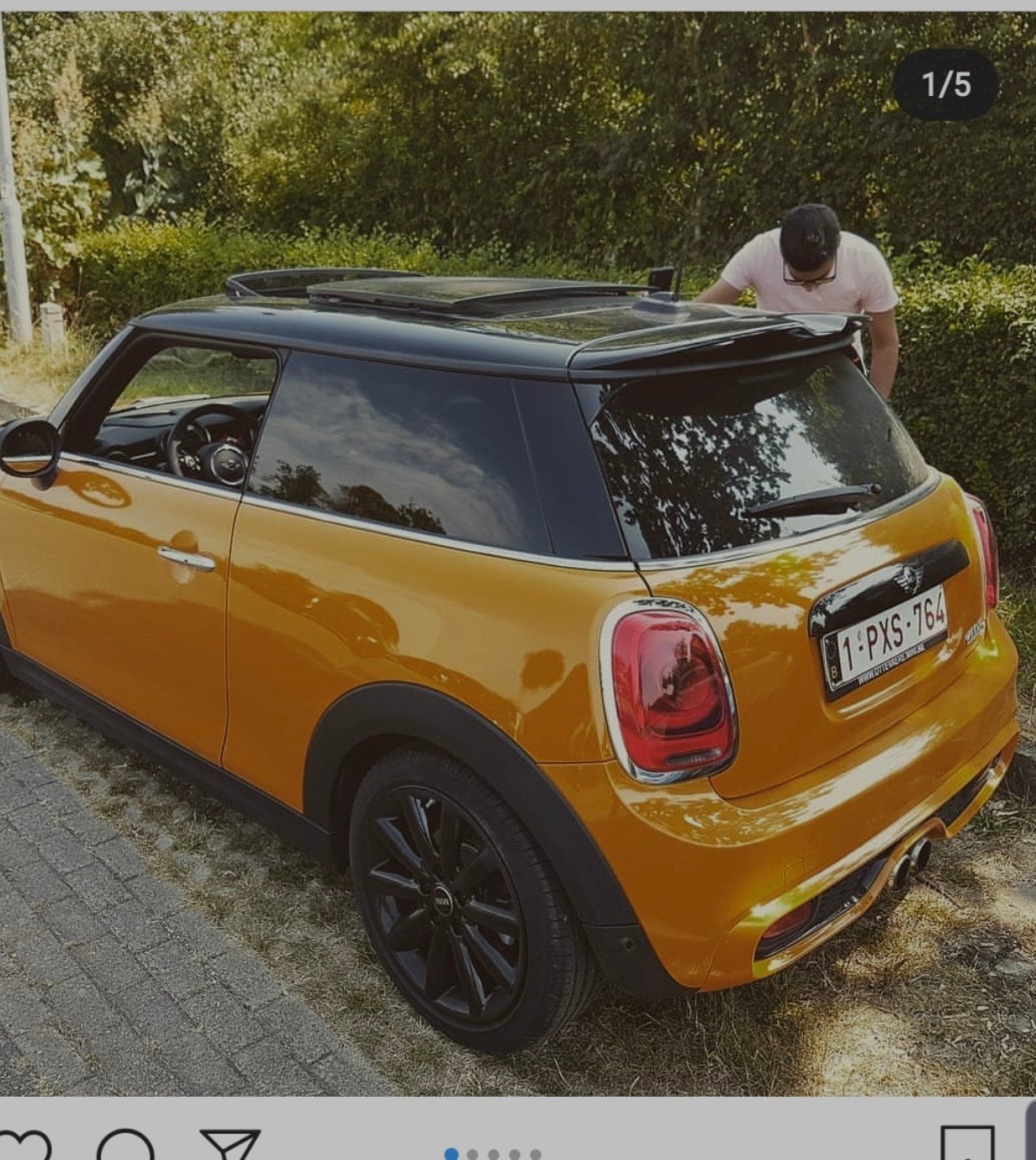 Mini Cooper S volcanic orange seven chili. 79700 km., Voorwielaandrijving, 170 kW, Leder, Handgeschakeld