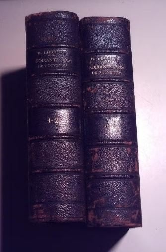 2 Prachtige antieke Boeken - Soixante Ans de Souvenirs, Ophalen of Verzenden