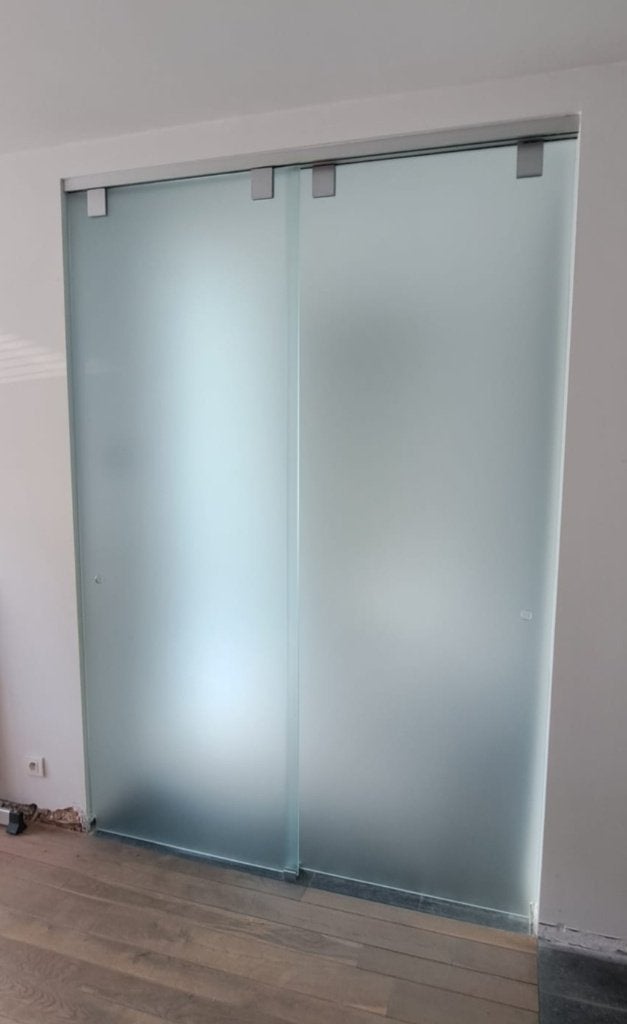 Dubbele glazen deur, Ophalen, Gebruikt, Binnendeur, Glas