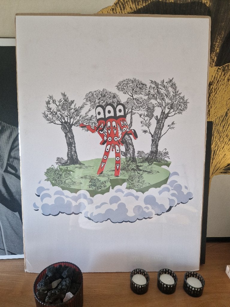 Zeldzame IKEA x Walter Van Beirendonck Poster – GLÖDANDE, Ophalen
