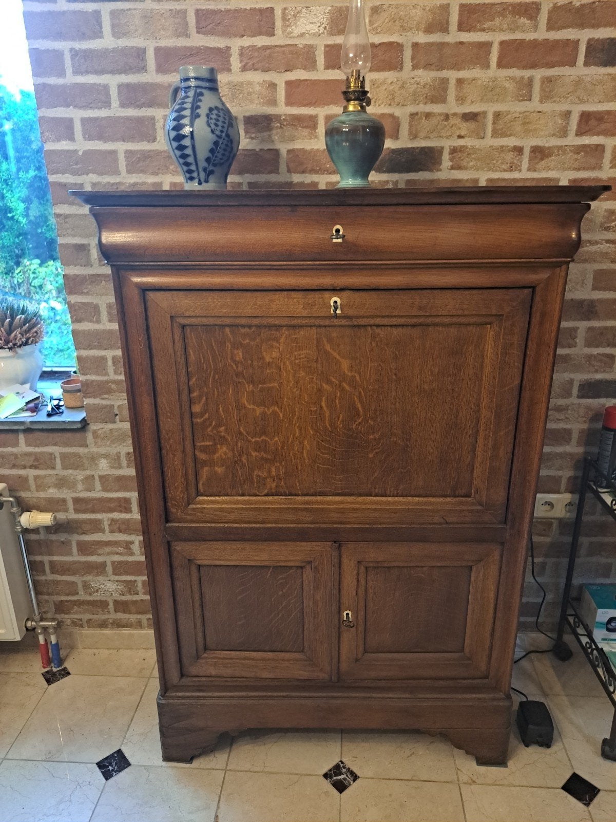 Meuble secrétaire H146 - Longueur 116cm- profondeur 53cm, Enlèvement ou Envoi