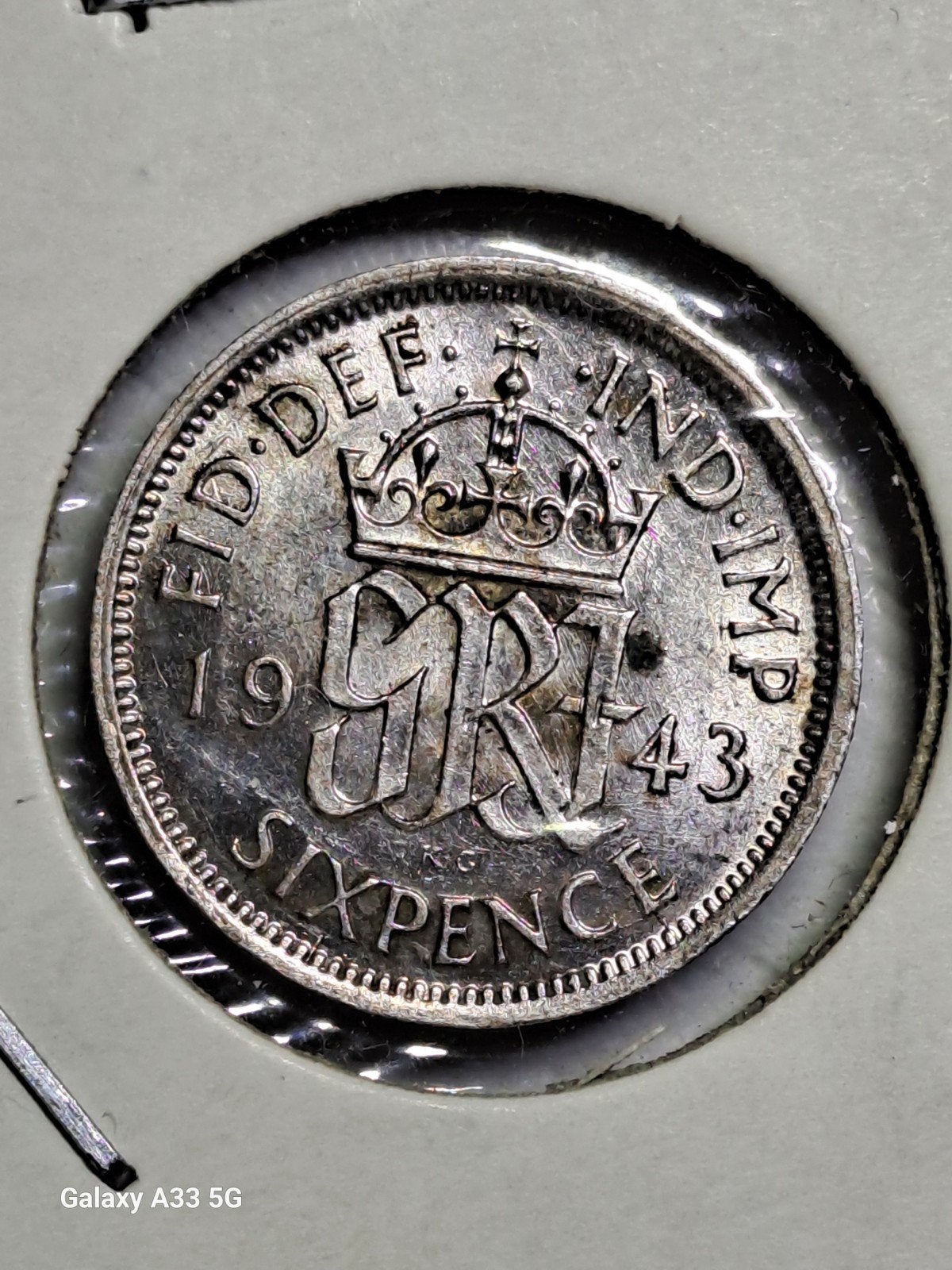 Royaume-Uni-George Vl-sixpence 1943, Enlèvement ou Envoi, Autres pays, Monnaie en vrac, Argent