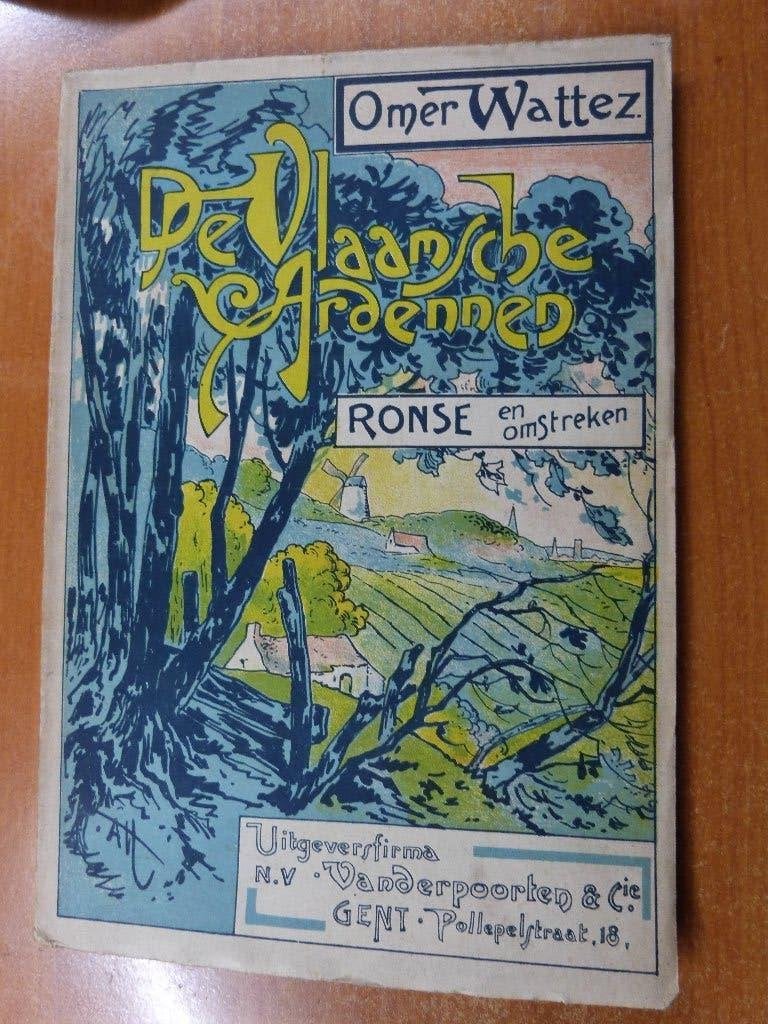De Vlaamse Ardennen Ronse en omstreken 1926 boek, Verzenden, 20e eeuw of later, Gelezen