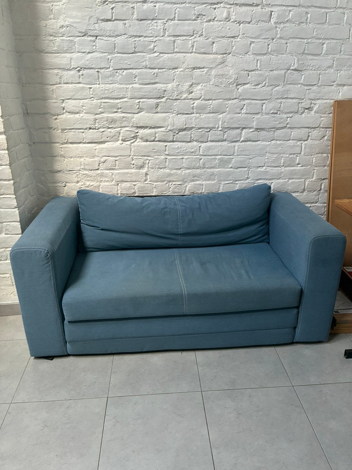 Canapé Ikea Askeby, Enlèvement, Utilisé, 200 cm, Bleu