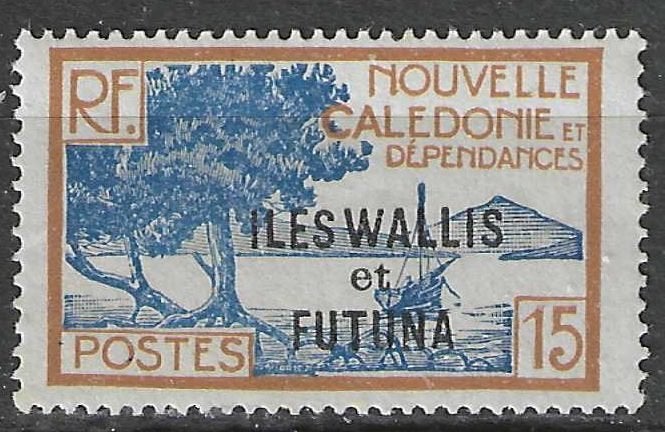 Wallis et Futuna 1930/1938 - Yvert 48 - Pte Paletuviers (PF), Timbres & Monnaies, Envoi, Non oblitéré