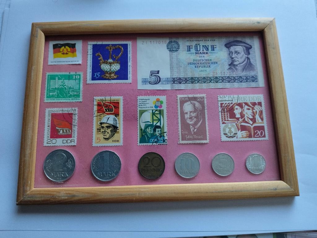 postzegels, munten, Duitse Democratische Republiek, Postzegels en Munten, Ophalen of Verzenden, Overige landen, Setje