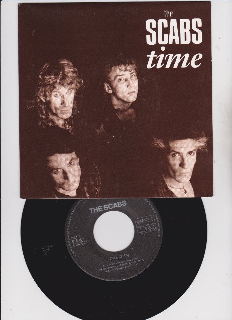 The Scabs – Time  1990  MINT TOP !!!!, Cd's en Dvd's, Vinyl Singles, Fotohoes, Ophalen of Verzenden, Zo goed als nieuw, Pop