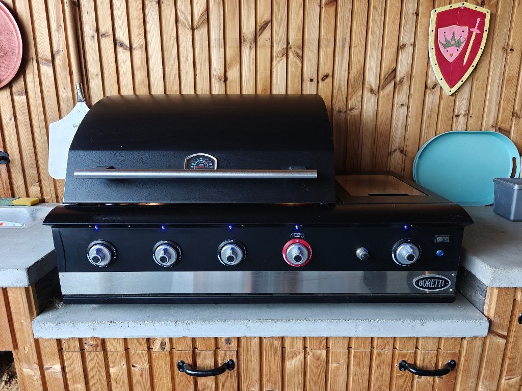 Boretti Ibrido Top - Gasbarbecue - Hybridebarbecue – inbouw, Ophalen, Gebruikt, Boretti