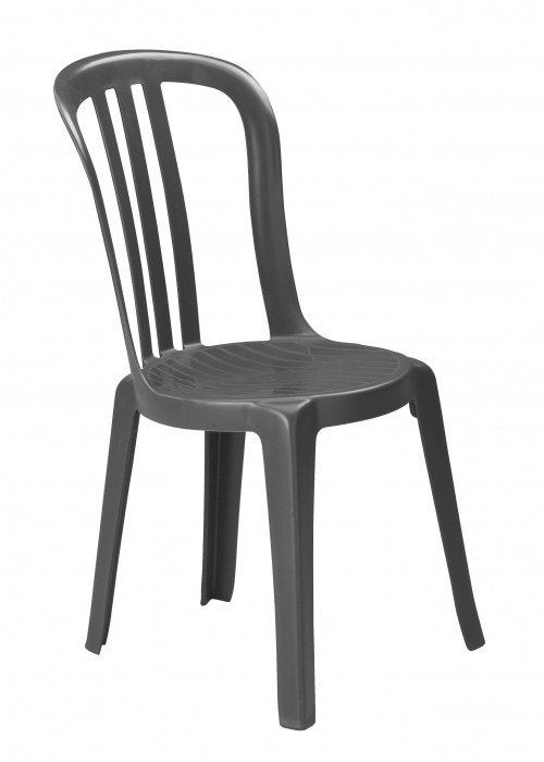 200 Terrasstoel Grosfillex bistrot grijs (=8€ per stoel), Enlèvement, Utilisé, Plastique, Empilable