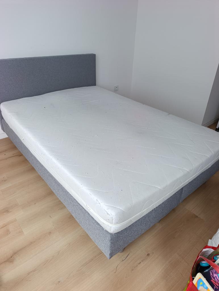 Boxspring 140x200 Levering GRATIS €220 0488790706, Ophalen, Gebruikt, Tweepersoons, 140 cm
