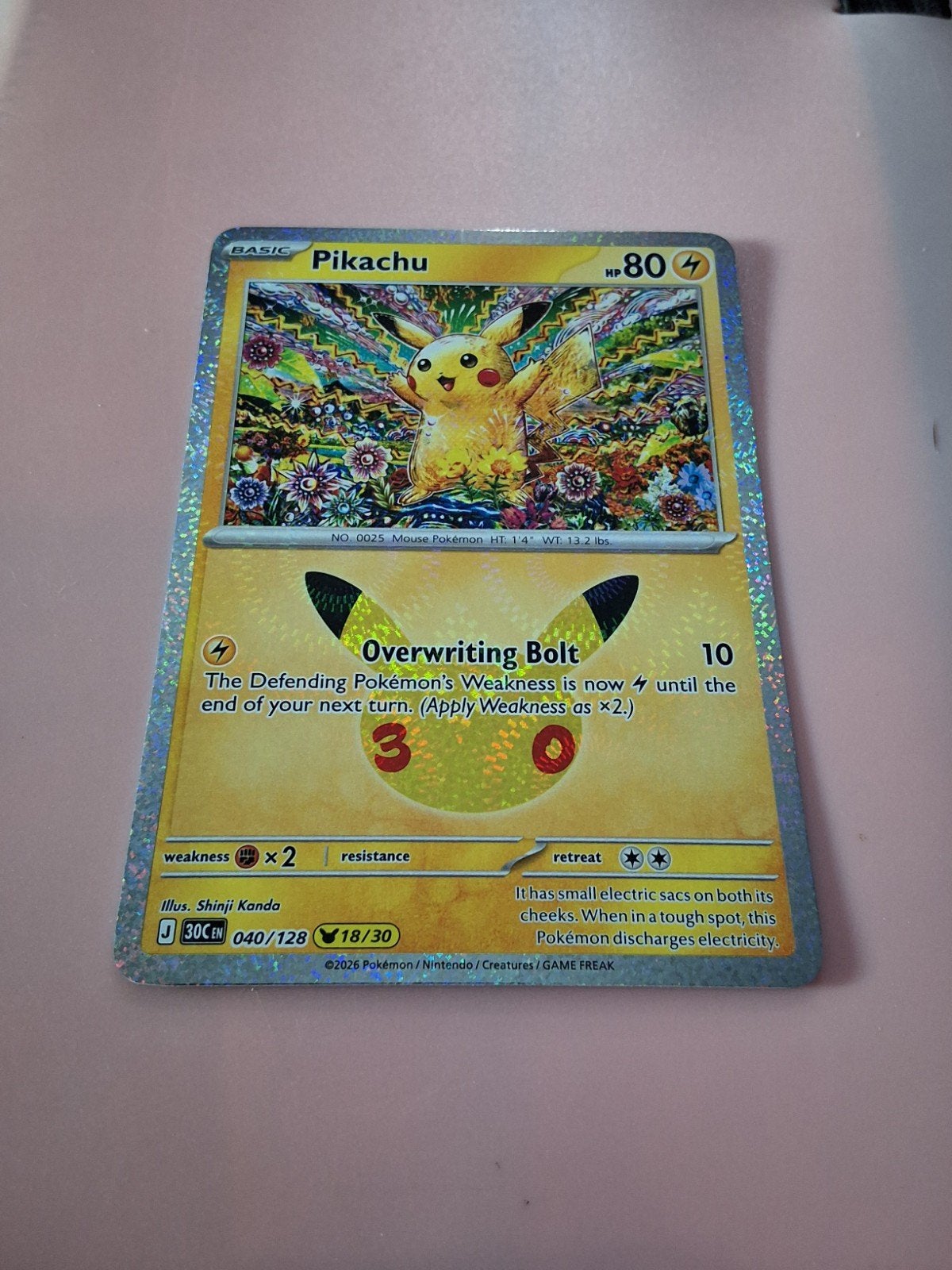 Pikachu 040/128, Hobby & Loisirs créatifs, Enlèvement