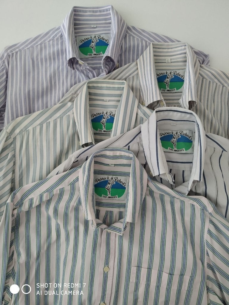 Patrick Robert's shirts met lange mouwen S verpakking van 5, Ophalen of Verzenden, Gedragen, Patrick Robert's, Halswijdte 38 (S) of kleiner