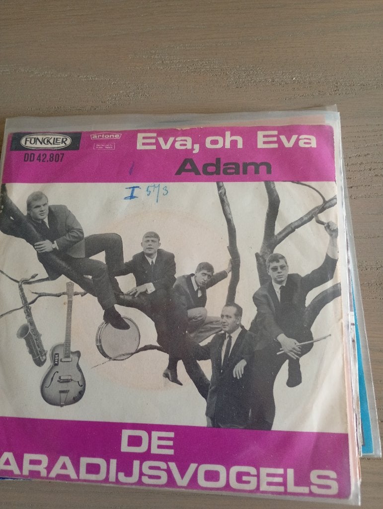 De  Paradijsvogels - Eva oh Eva, En néerlandais, Pochette photo, 7 inch, Utilisé