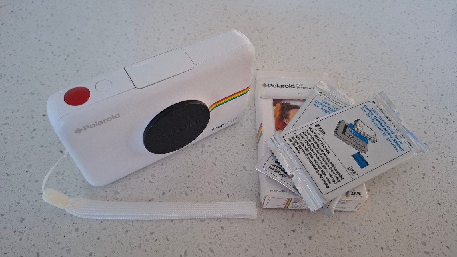 Polaroid Snaptouch camera met printer, Ophalen, Instant camera, Geheugenkaart, Zo goed als nieuw