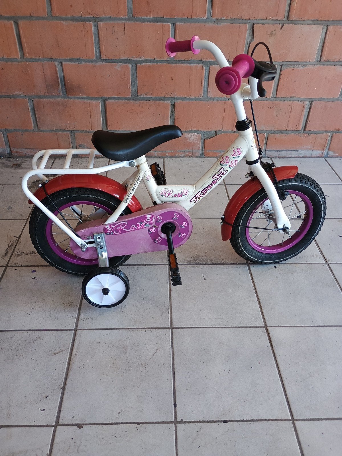 12 inch fietsje, Ophalen, E&L cycles, Zijwieltjes, Gebruikt