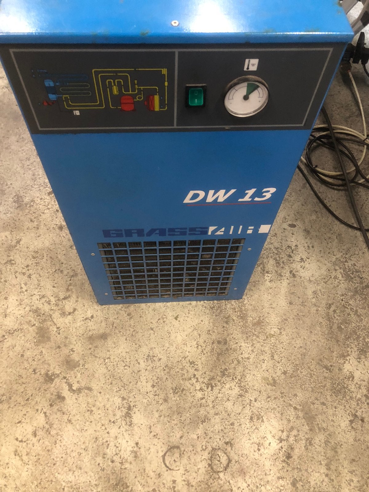 Grote compressor koeldroger ,luchtdroger ,, Enlèvement, Utilisé, 10 bars ou plus