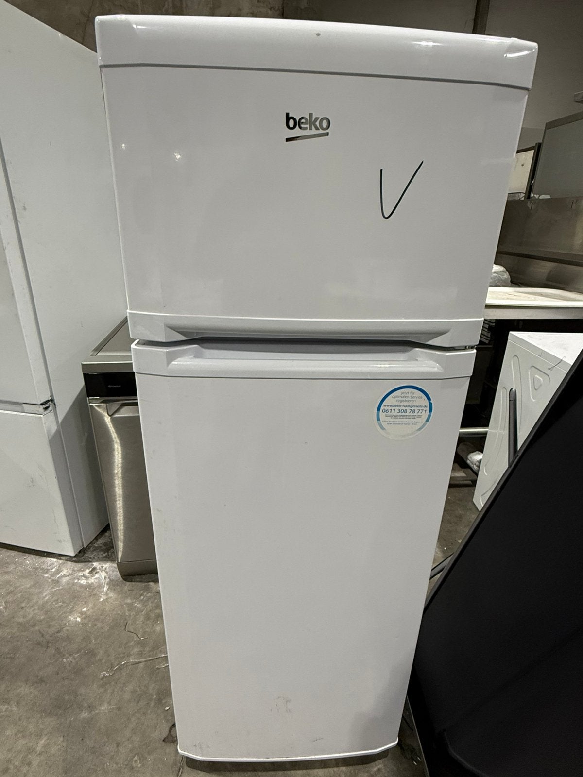 Réfrigérateur Beko blanc 2 portes – avec Garantie, Enlèvement, Comme neuf
