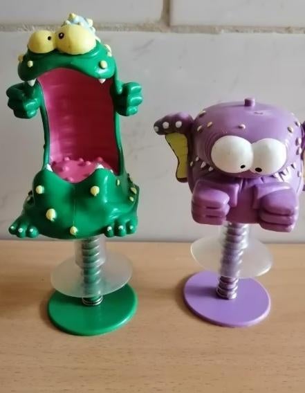 2 Figurines à ressort Kid Paddle/Game over - Dupuis 2000, Verzamelen, Beelden en Beeldjes, Zo goed als nieuw, Fantasy, Ophalen of Verzenden