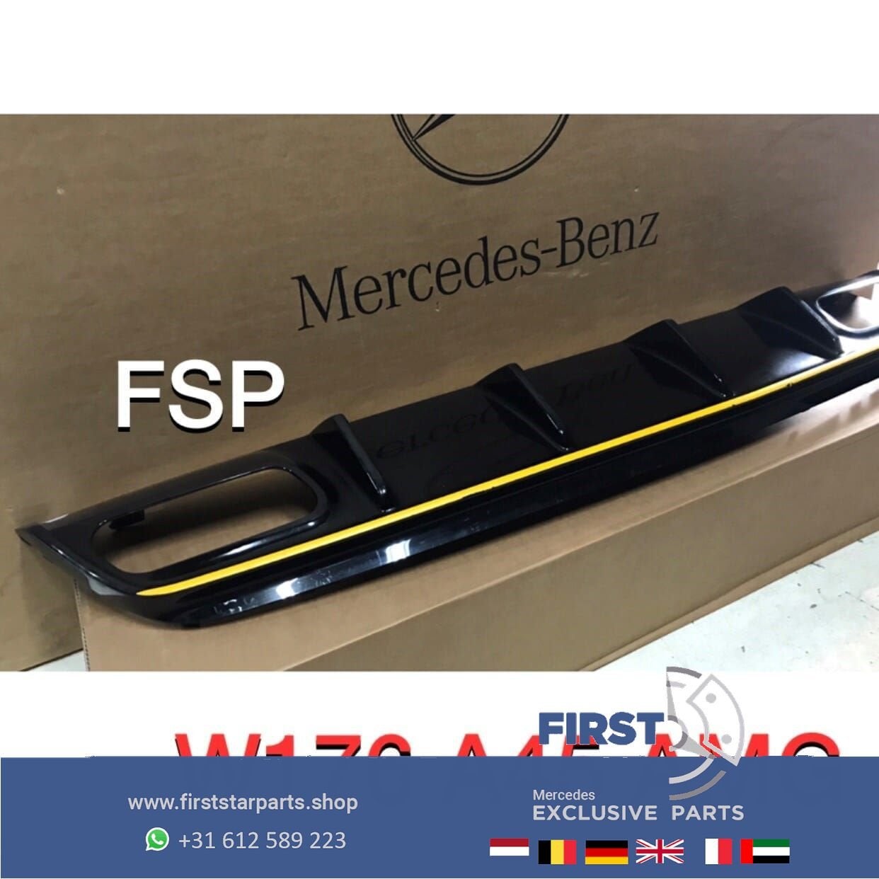 W176 A45 AMG FACELIFT DIFFUSER Mercedes A Klasse 2012-2018 E, Autos : Pièces & Accessoires, Utilisé, -, -, Enlèvement ou Envoi
