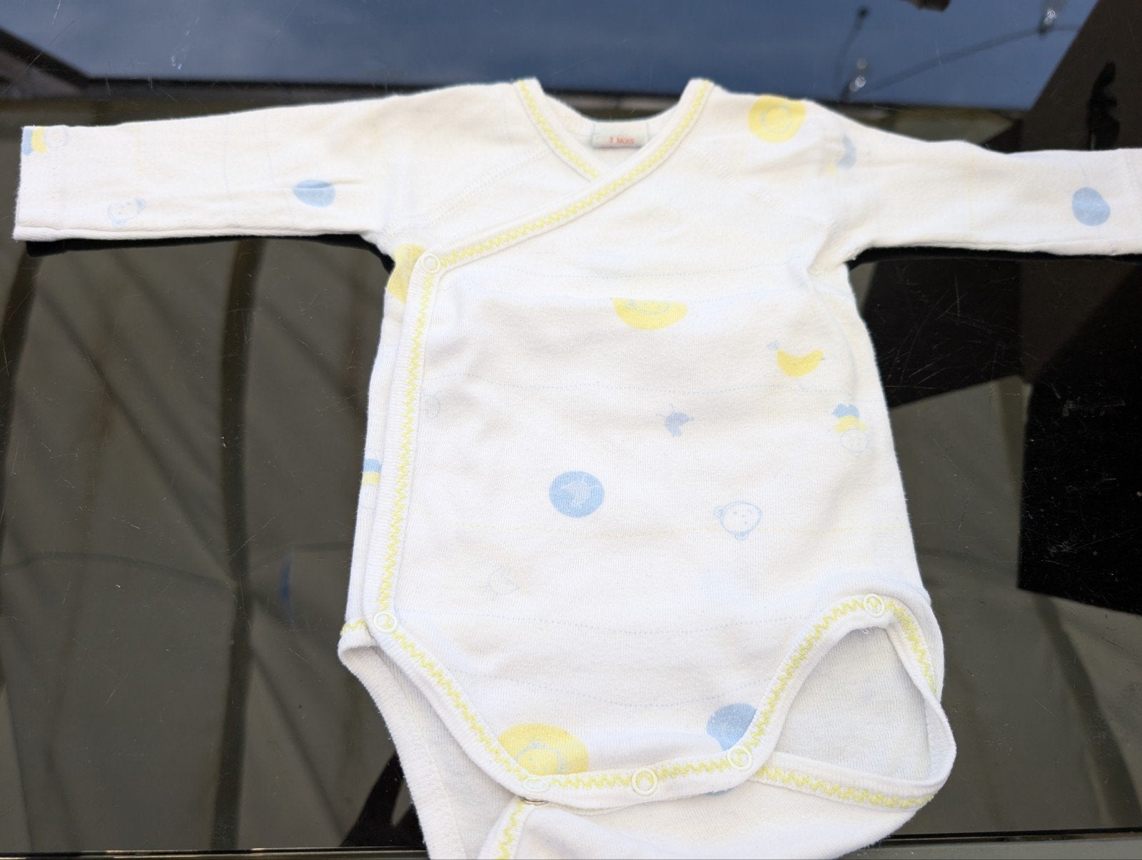 3 Absorba body'tjes met lange mouwen voor 3 maanden, Kinderen en Baby's, Babykleding | Maat 62, Nacht- of Onderkleding, Jongetje of Meisje