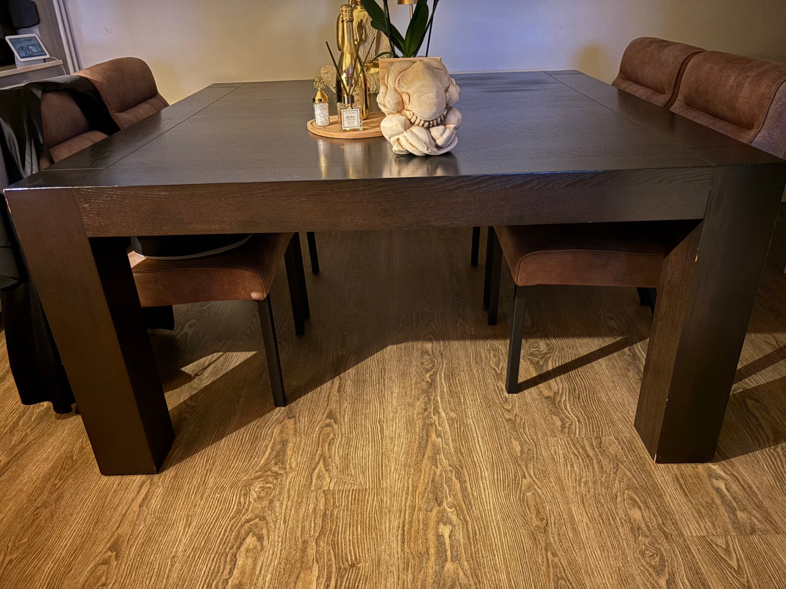 Eettafel volle eik, 150 à 200 cm, Cinq personnes ou plus, 150 à 200 cm, Carré