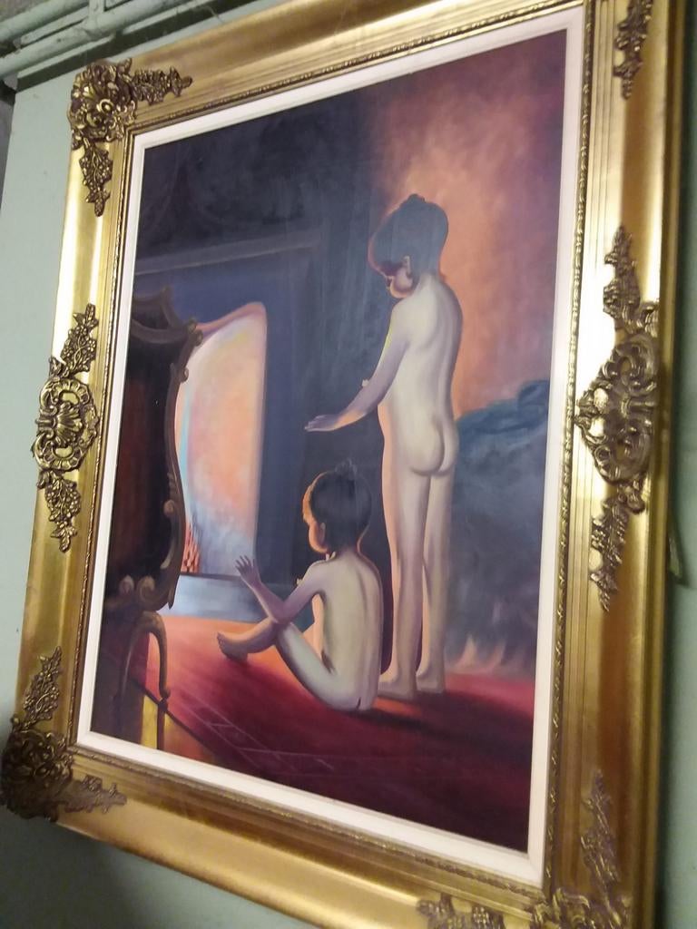 Schilderij Santy, Ophalen