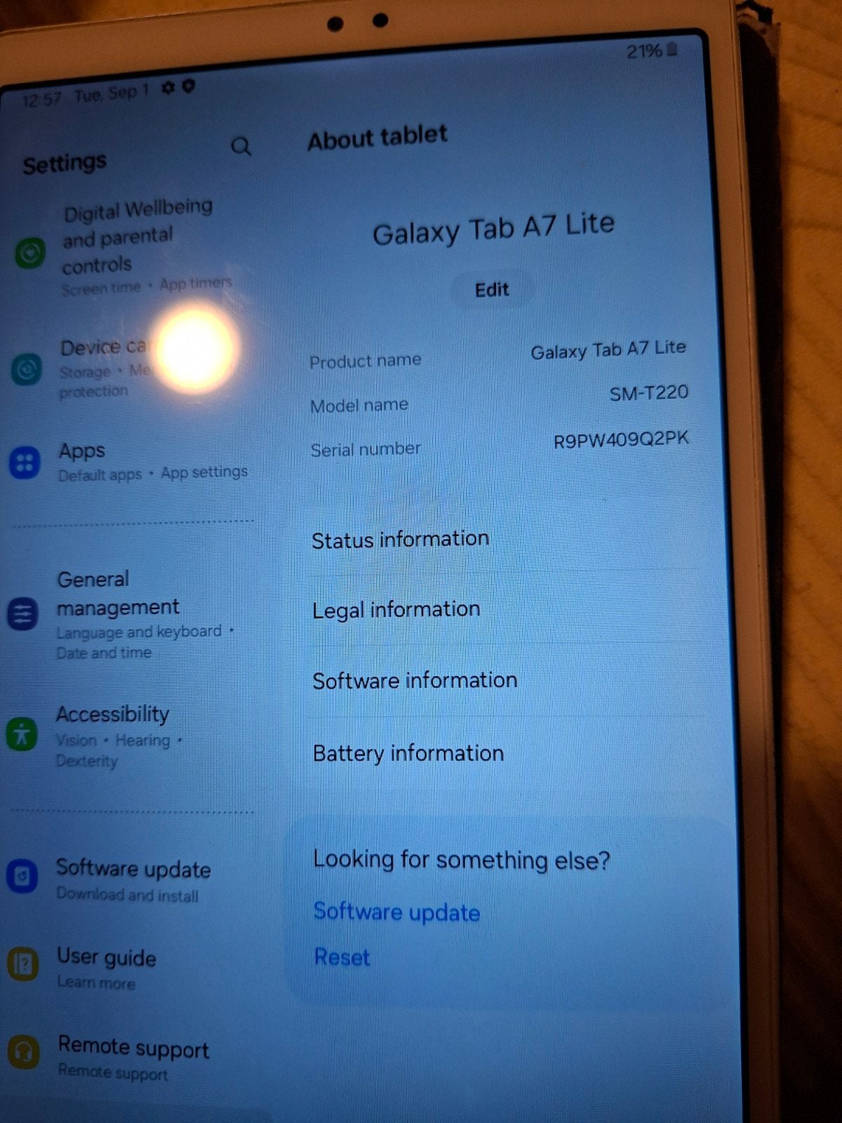 Samsung A7 lite - tablette, Télécoms, Enlèvement