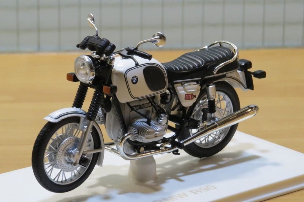 BMW R90 1:18 white norev, Hobby en Vrije tijd, Ophalen of Verzenden, Nieuw, Motor, Norev