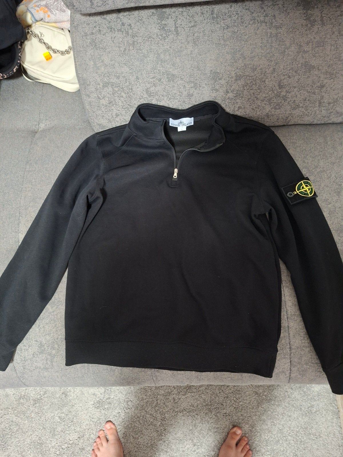 stone island trui, Stone Island, Enlèvement, Noir, Taille 52/54 (L)