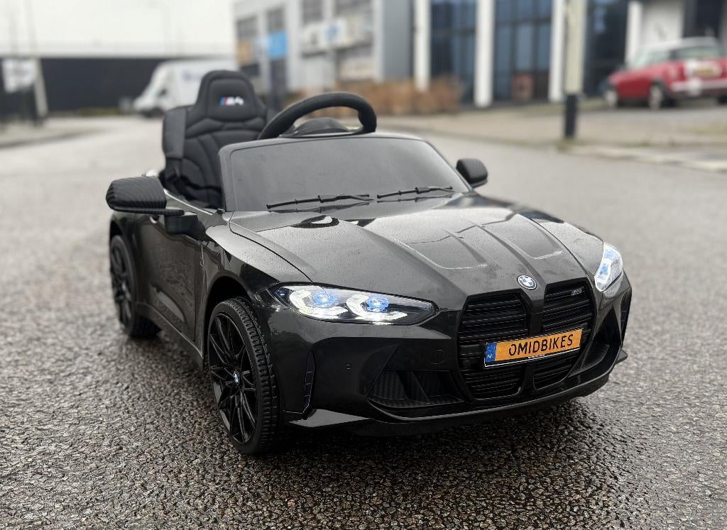 BMW M4 12v zwart Afstands. - Bleutooth - Led - Leder - Rubb!, Ophalen of Verzenden, Nieuw