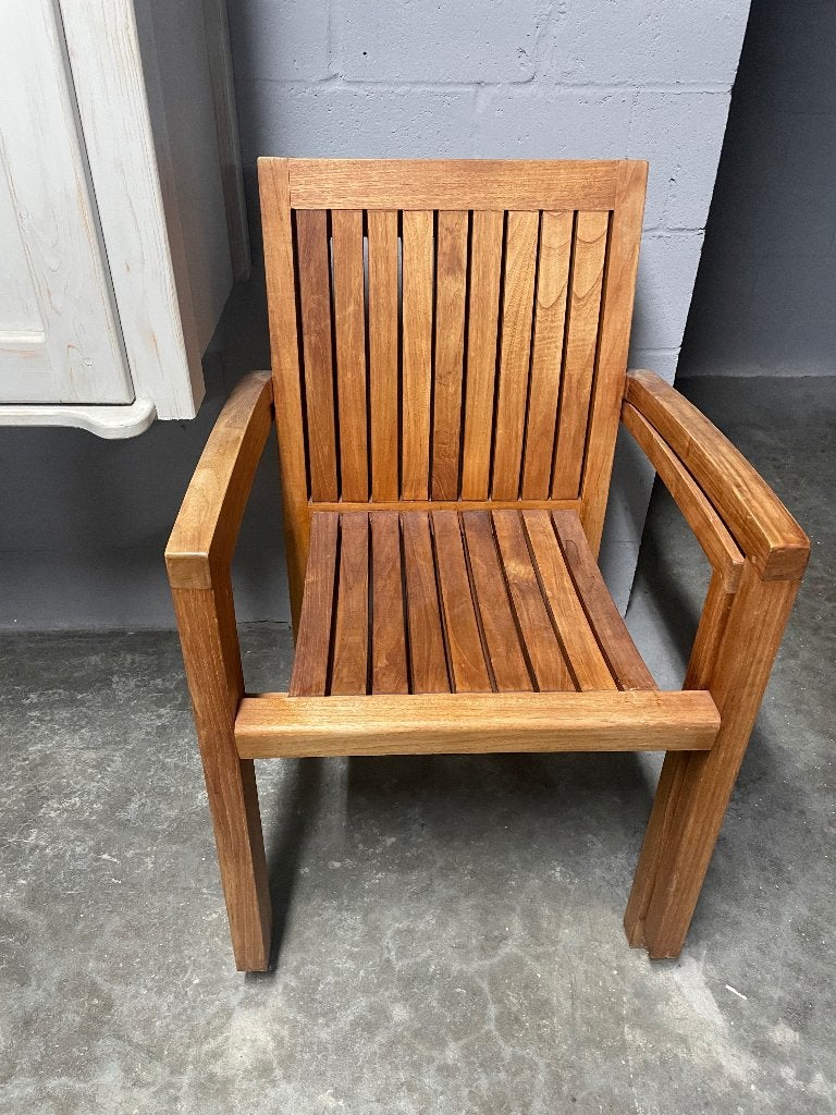 Teak tuin stoelen, Tuin en Terras, Ophalen, Gebruikt