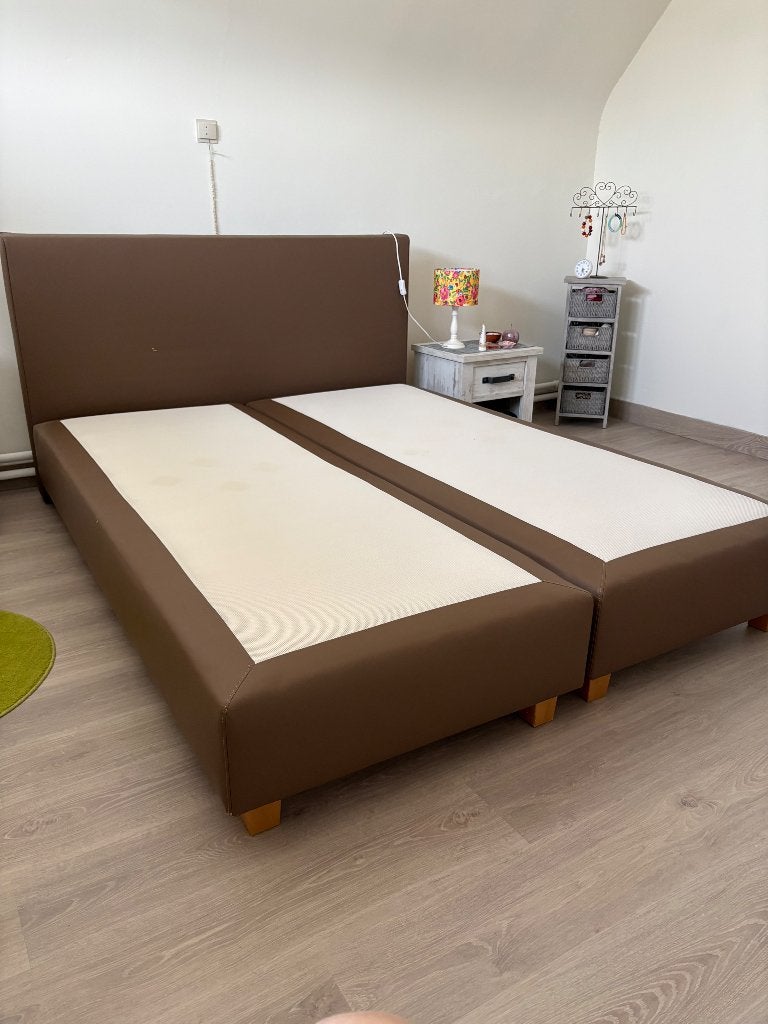 Boxspring 2 personen, Huis en Inrichting, Ophalen, Gebruikt, Tweepersoons, 200 cm