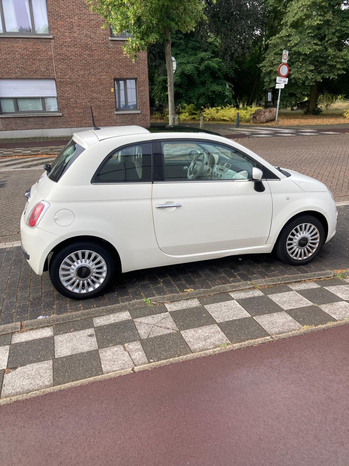 Fiat 500 1.2 benzine, Auto's, Fiat, Voorwielaandrijving, Euro 5, Stof, Wit