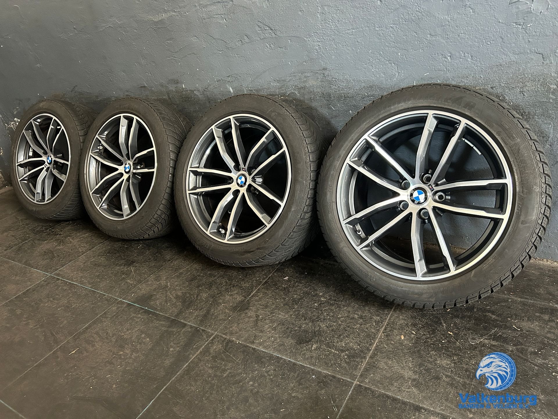 7-8mm! Originele BMW 5 serie G30 G31 Style 662M 18 inch antr, 18 inch, -, -, Banden en Velgen