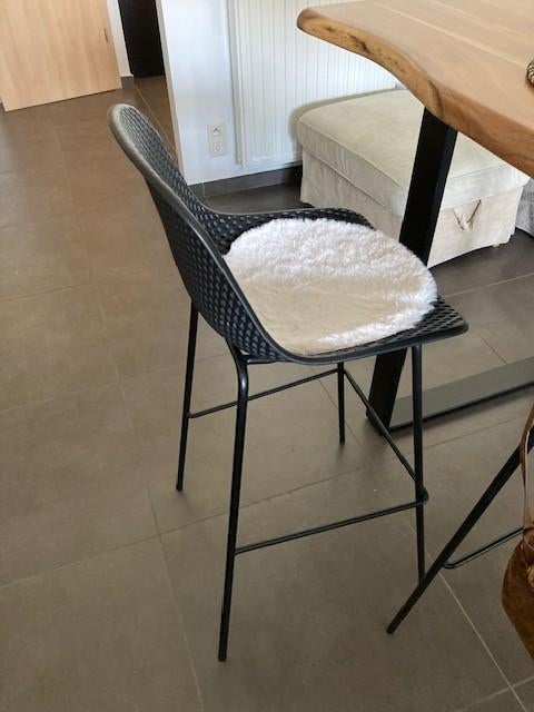 Tabourets de bar design Alterego, Maison & Meubles, 90 cm ou plus, Avec repose-pieds, Métal, 4 tabourets