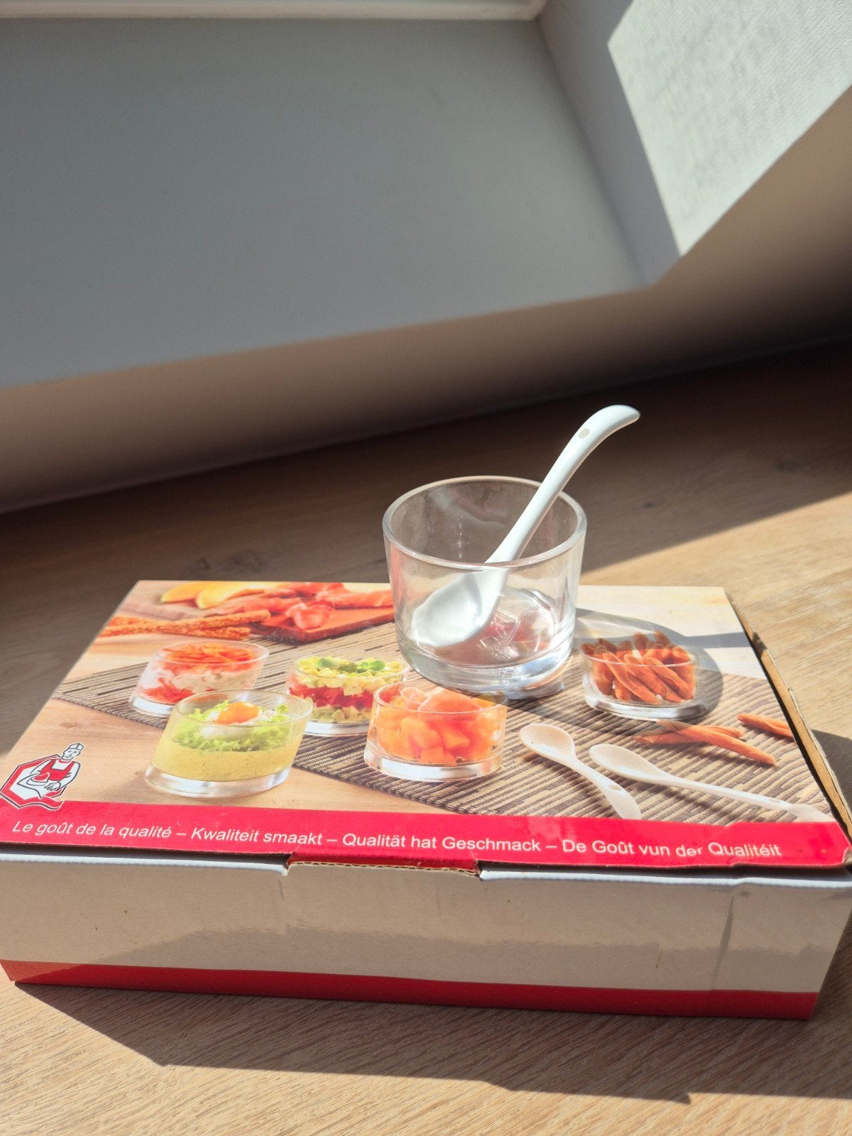 set apero glaasjes met lepeltjes, Ophalen, Nieuw