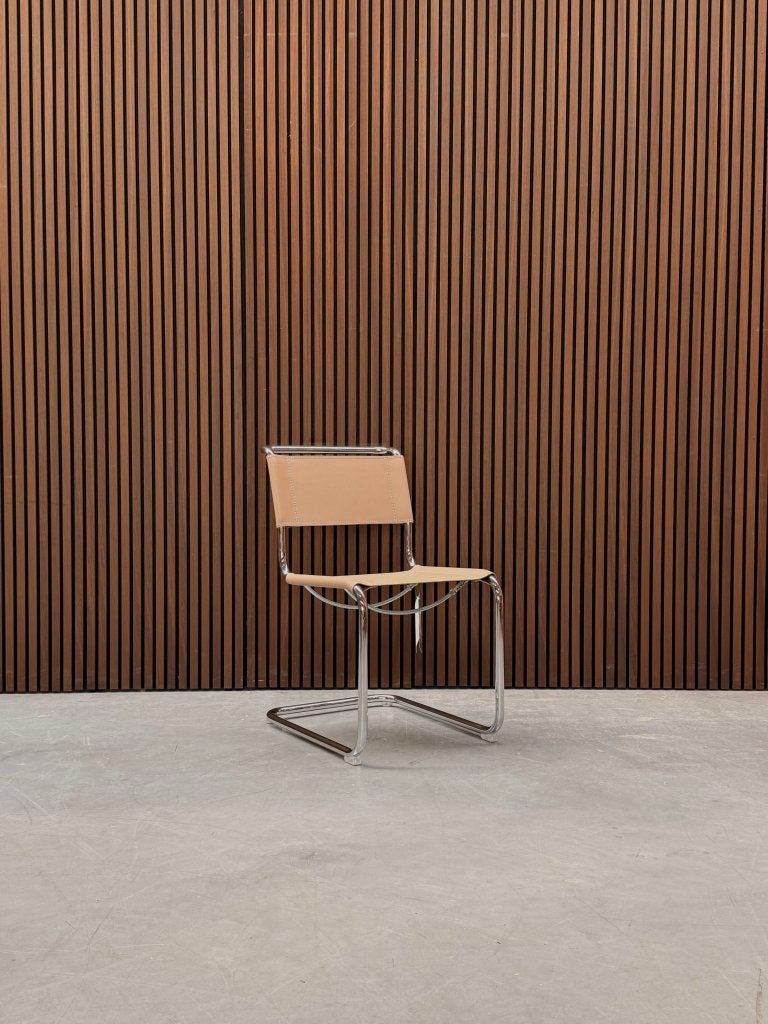 Thonet S33 stoel kernleder beige, Enlèvement ou Envoi