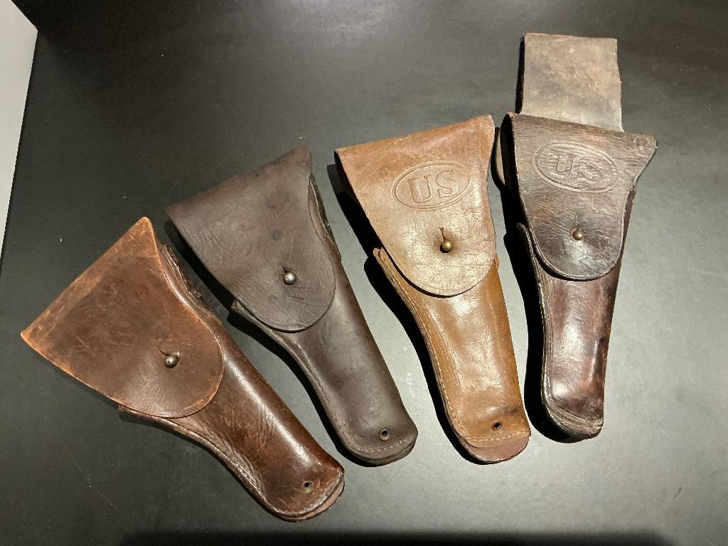 US WWII WO2 .45 leren holster lot colt pouch, Enlèvement ou Envoi