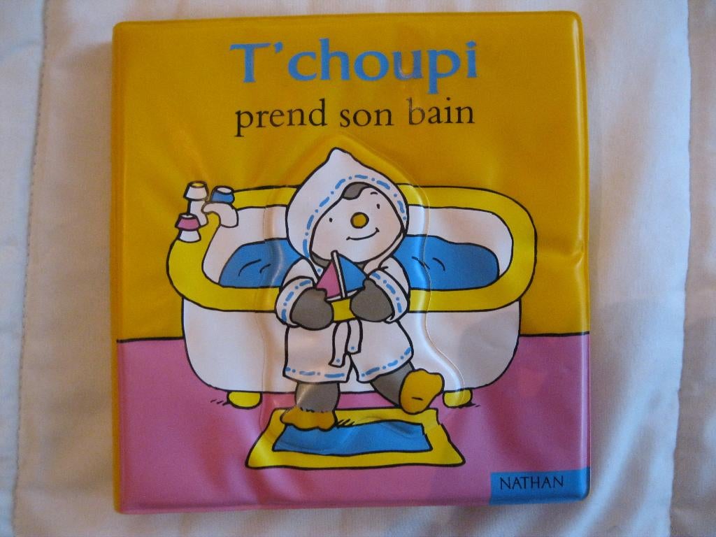 Boek T'Choupi neemt zijn waterdichte bad, Gelezen, Jongen of Meisje, Ophalen of Verzenden, Voorleesboek