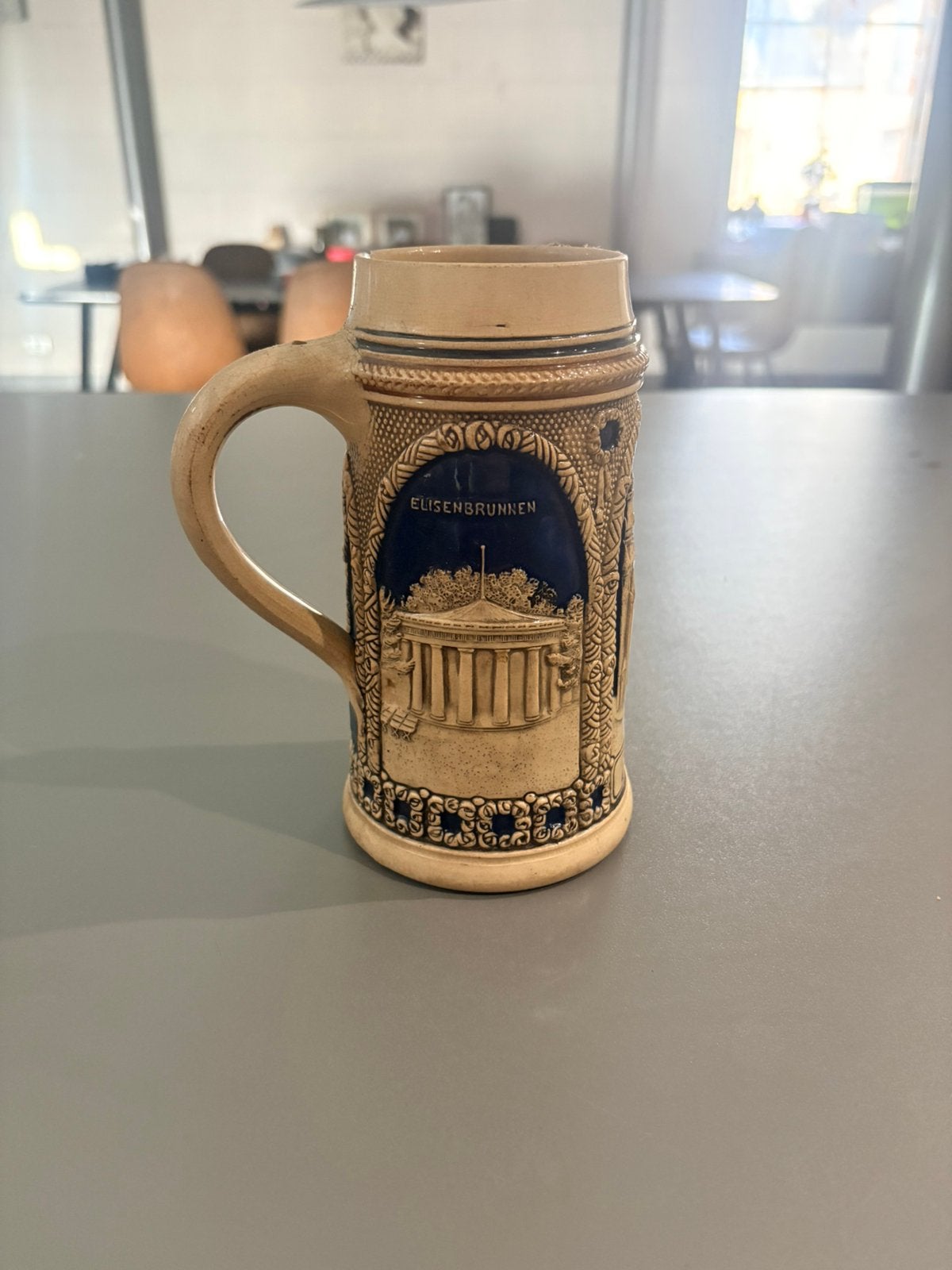 Chope de bière vintage allemande - Souvenir d'Aachen - 0.5L, Collections, Marques de bière, Comme neuf, Envoi